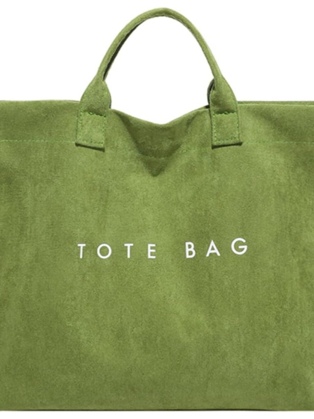Suede Tote Bag for Women Tote Purse Letter Print Hobo Bag Handbag
